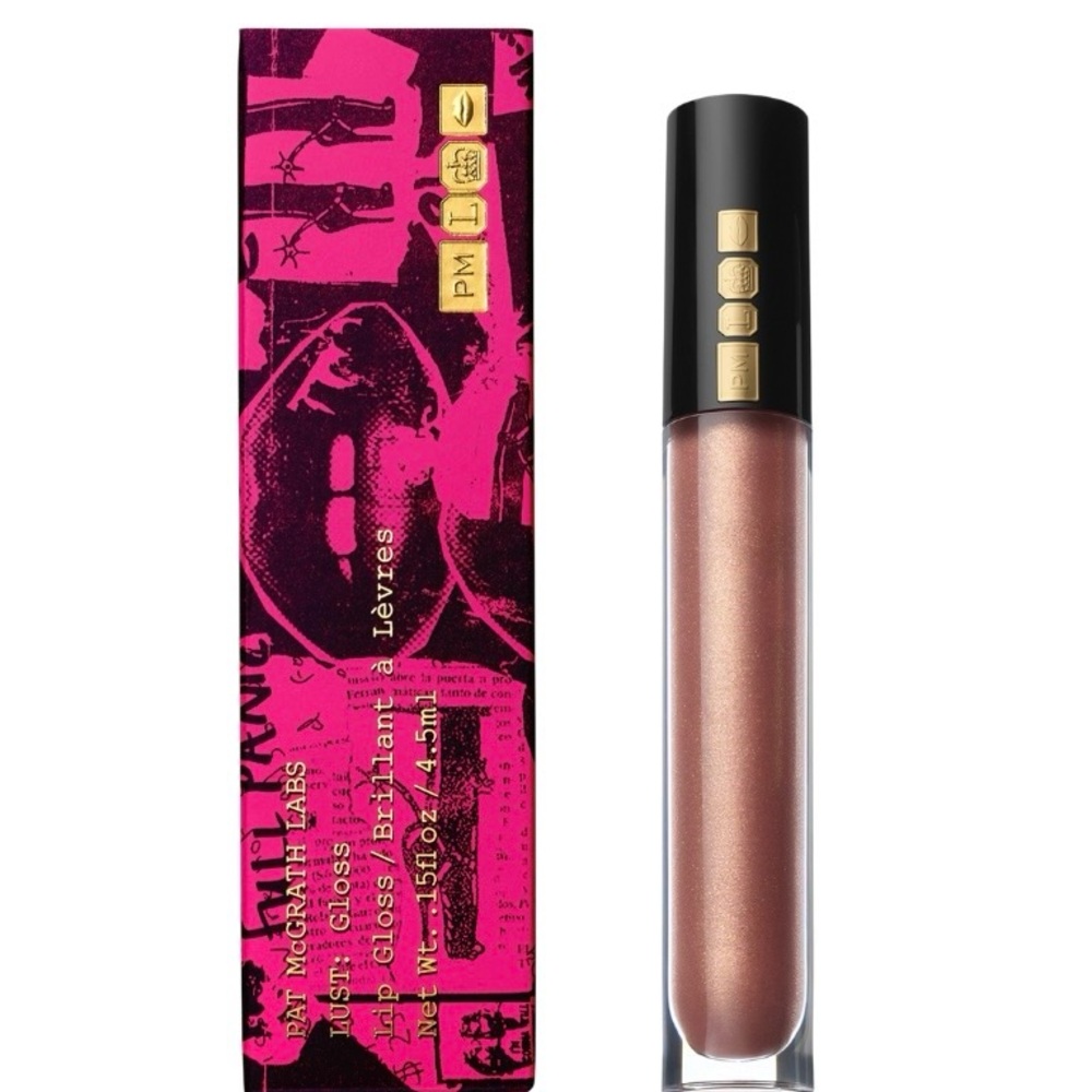 New Pat McGrath Lust Gloss Bronze Divinity bronzed rose with gold and pink pearl